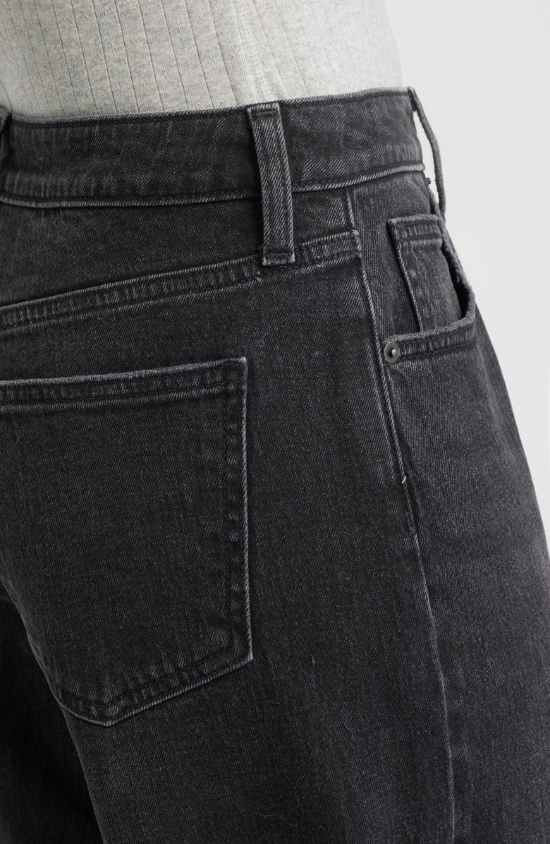 BP. Mid Rise Baggy Barrel Jeans, Alternate, color, Washed Black