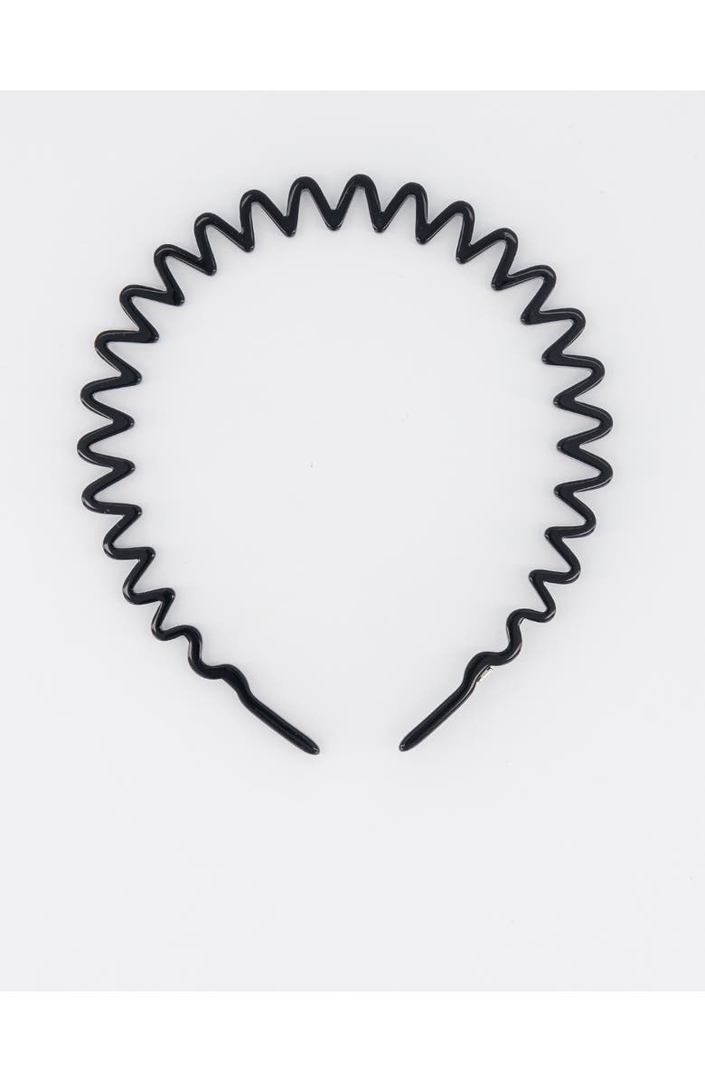 Alexandre de Paris Alesia Acetate Headband, Alternate, color, Black