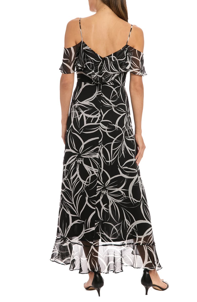 London Times Yoryu Cold Shoulder Maxi Dress, Alternate, color, 