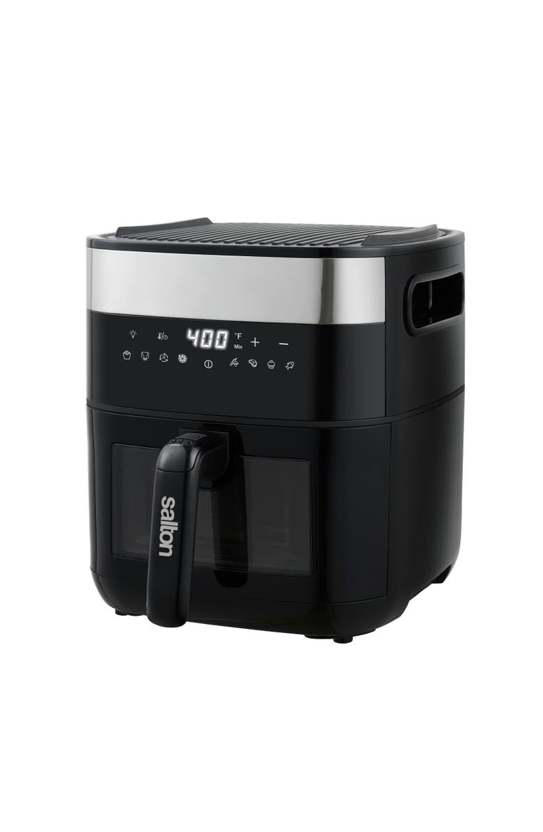 Salton Flip and Cook Air Fryer, Alternate, color, Black