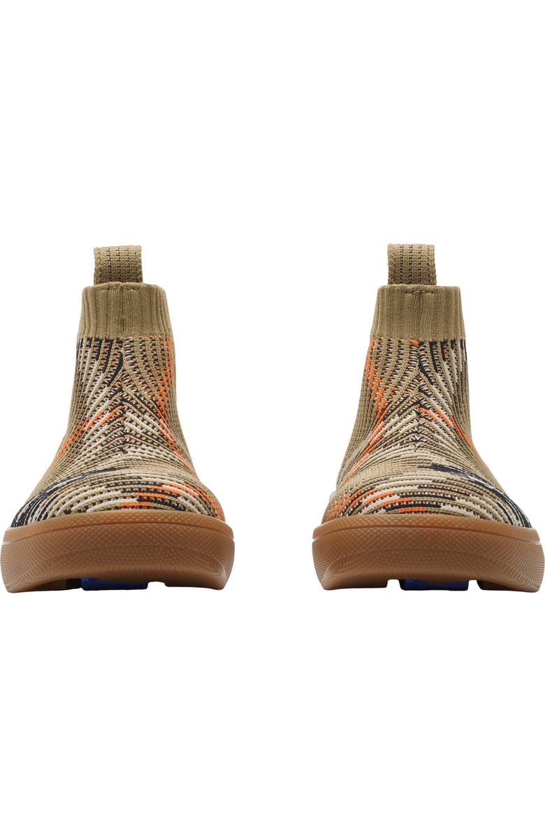 Burberry Check Sock Sneakers, Alternate, color, Sand