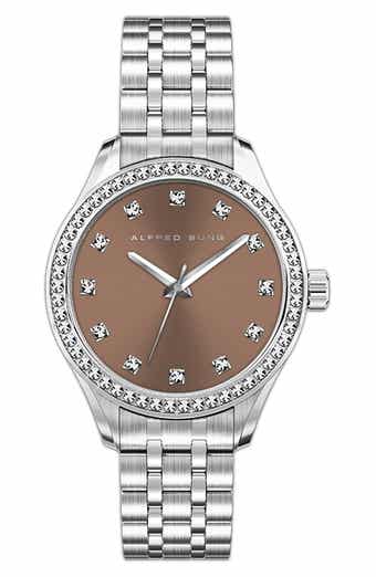 Crystal Stone Bracelet Watch, 29x23mm