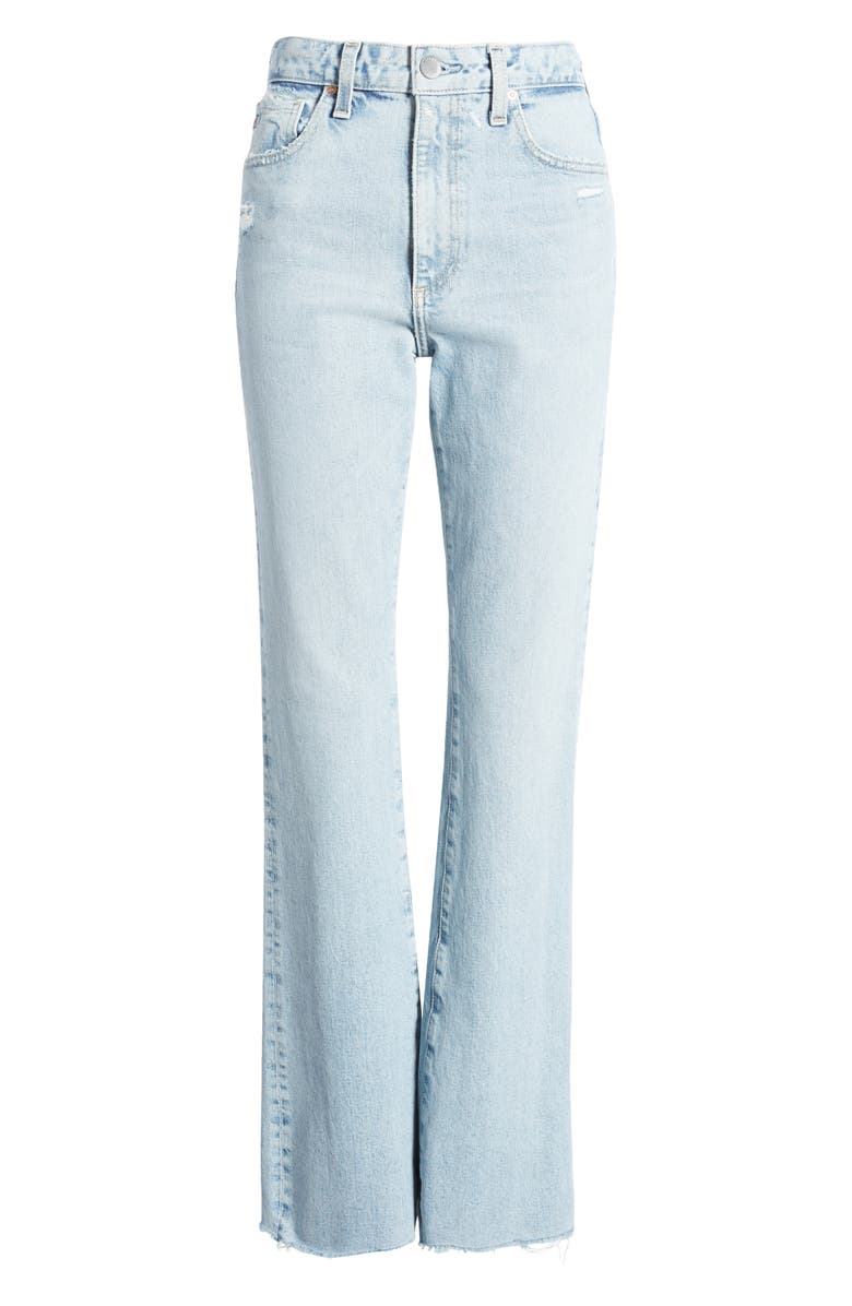 AG Alexxis Raw Hem High Waist Bootcut Jeans, Alternate, color, Windswept