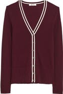 Madewell Deep V-Neck Merino Wool & Silk Cardigan