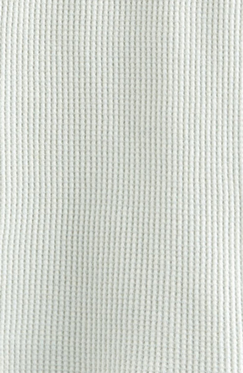 Nordstrom Waffle Knit Henley & Shorts Set, Alternate, color, Green Hush