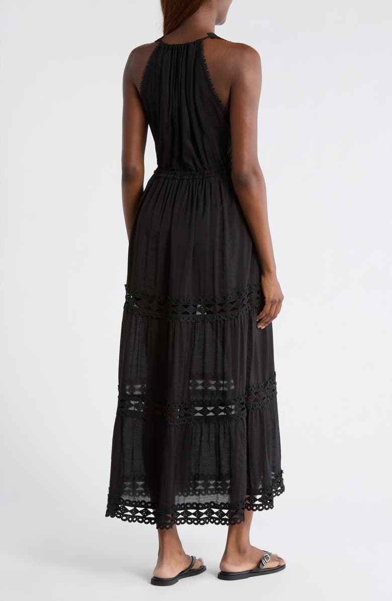 Elan Cutout Trim Sleeveless Cover-Up Maxi Dress, Alternate, color, 