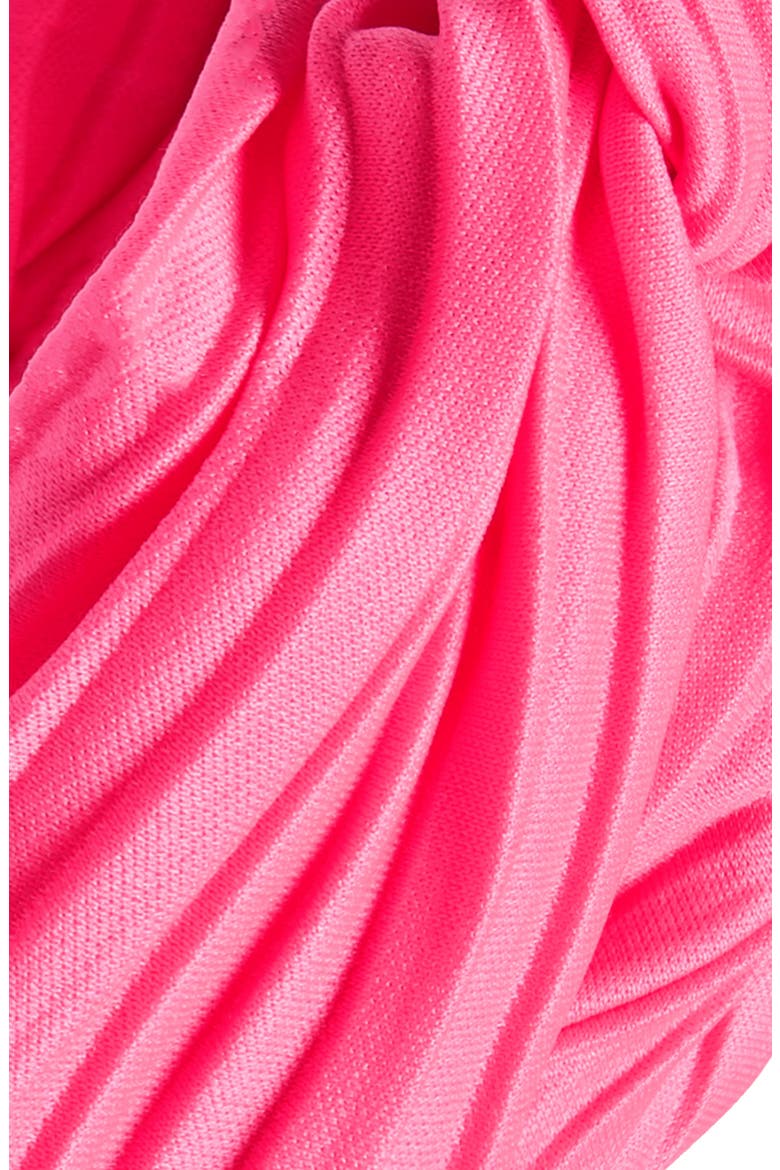 Pleated Head Wrap, Alternate, color, NEON PINK
