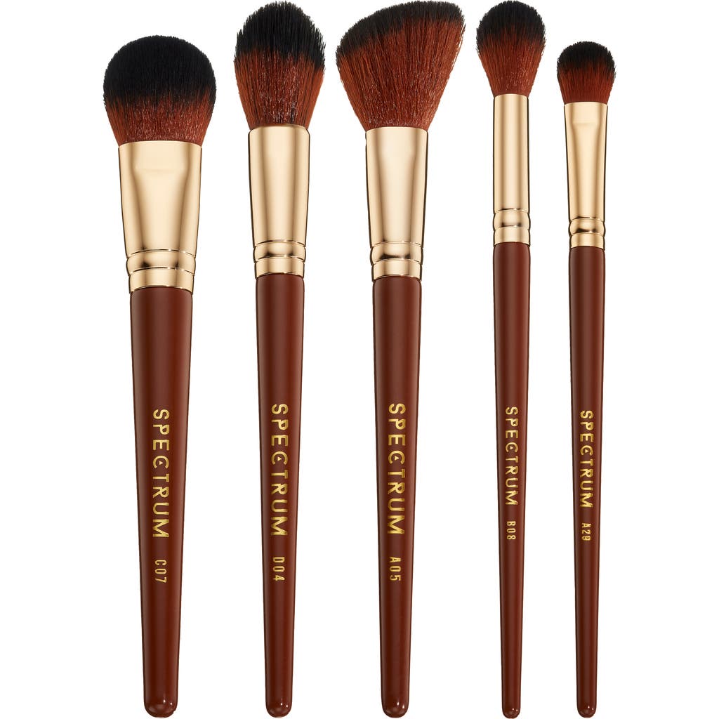 SPECTRUM Pantherine 5-Piece Makeup Brush Set $56 Value in Brown  product