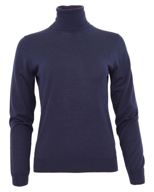 Lords Of Harlech Rona Turtleneck Sweater In Blue