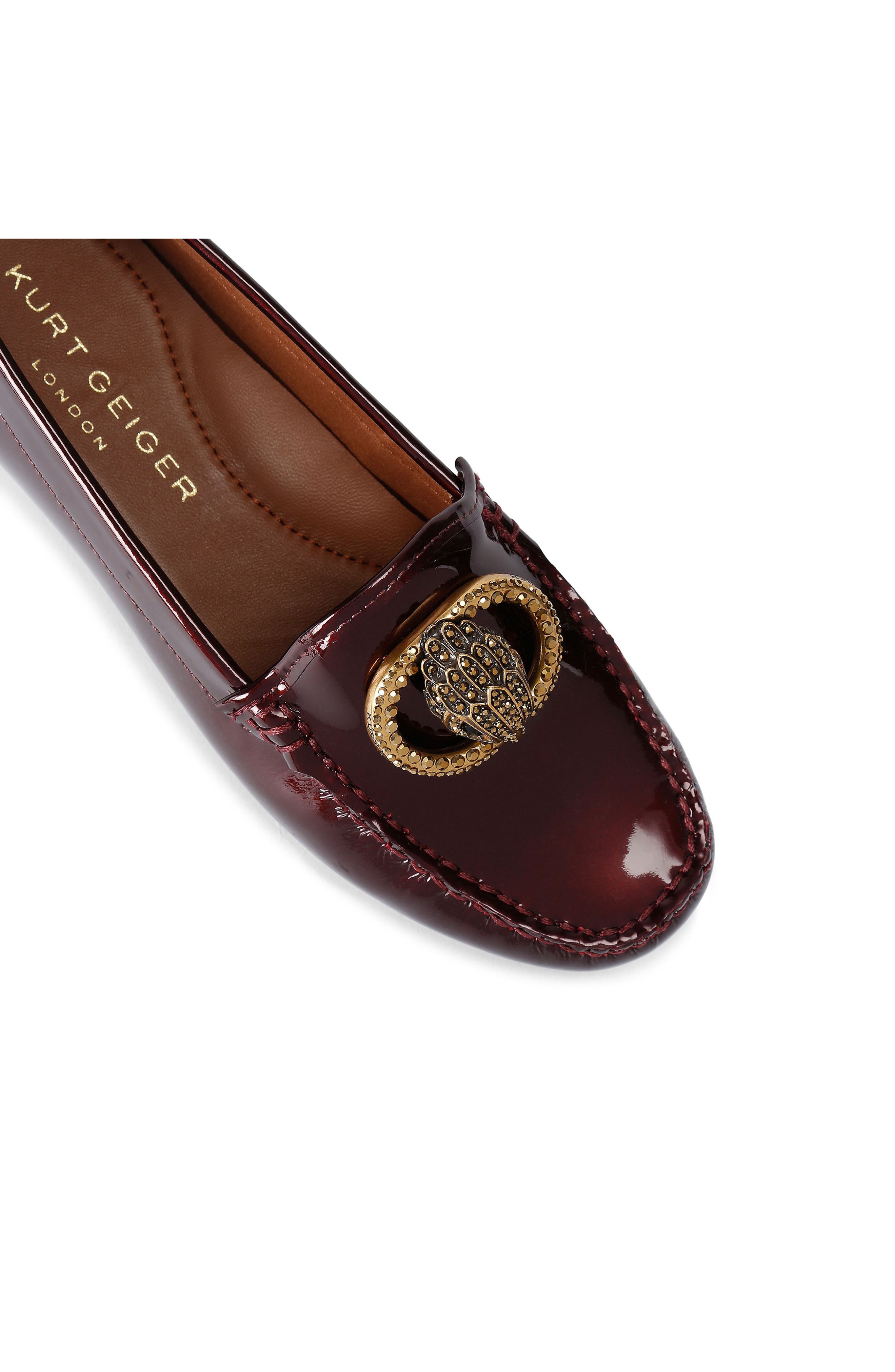 Kurt Geiger London Chelsea Croc Embossed Loafer, Alternate, color, Medium Red