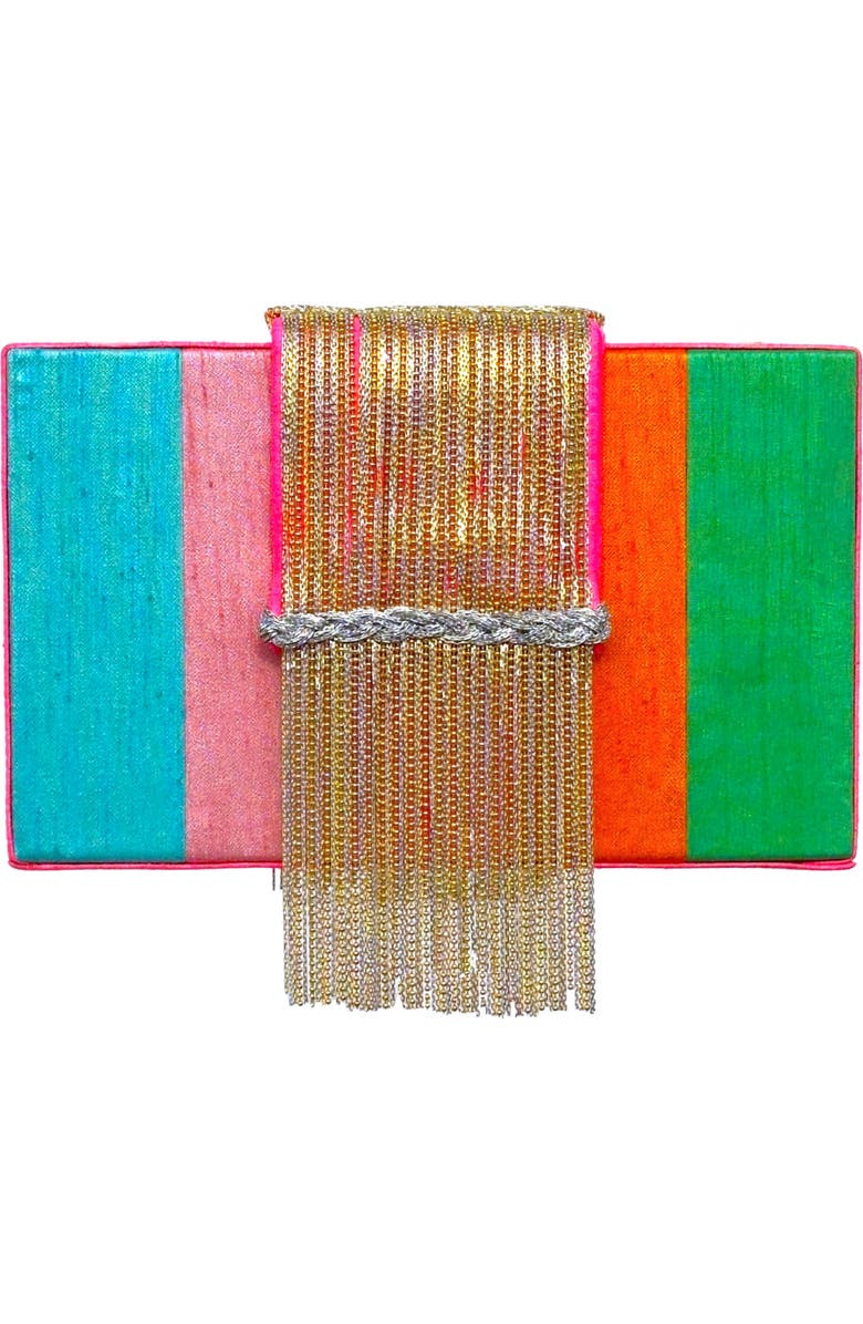 Simitri Skittles Dreamy Clutch, Main, color, Multi