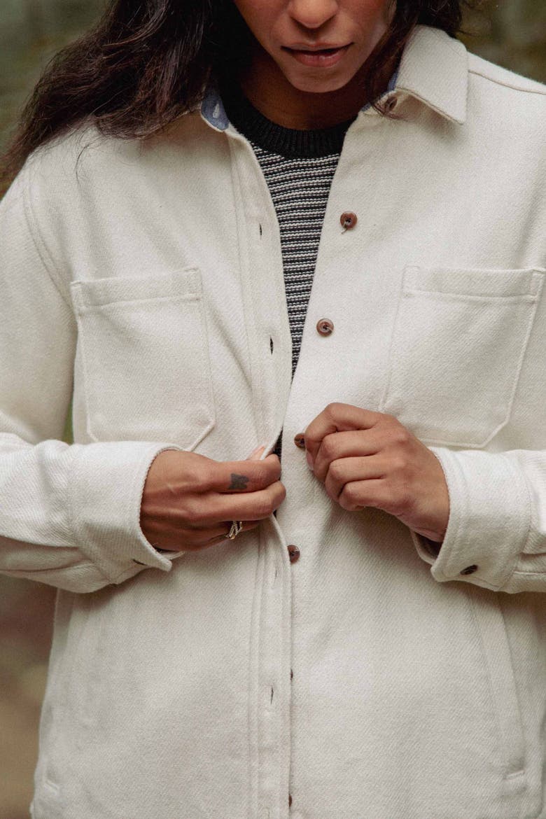 Dawson Overshirt, Alternate, color, Ivory Twill