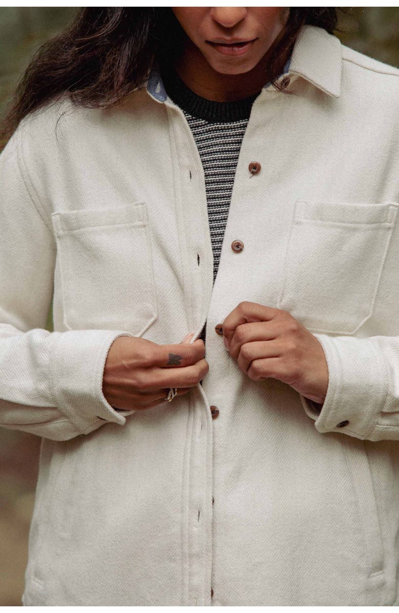 Bridge & Burn Dawson Overshirt, Alternate, color, Ivory Twill
