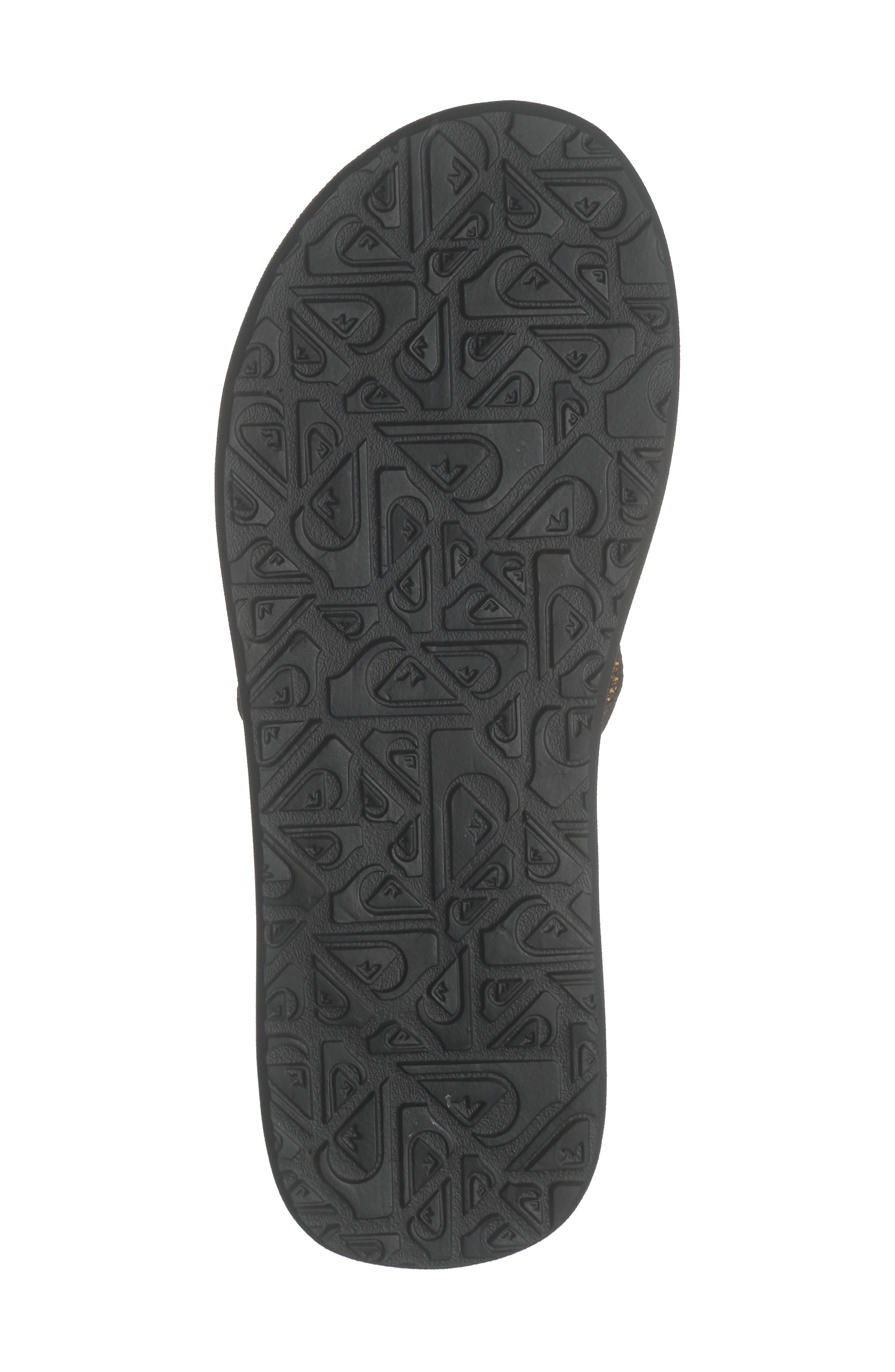Quiksilver Carver Flip Flop, Alternate, color, Brown