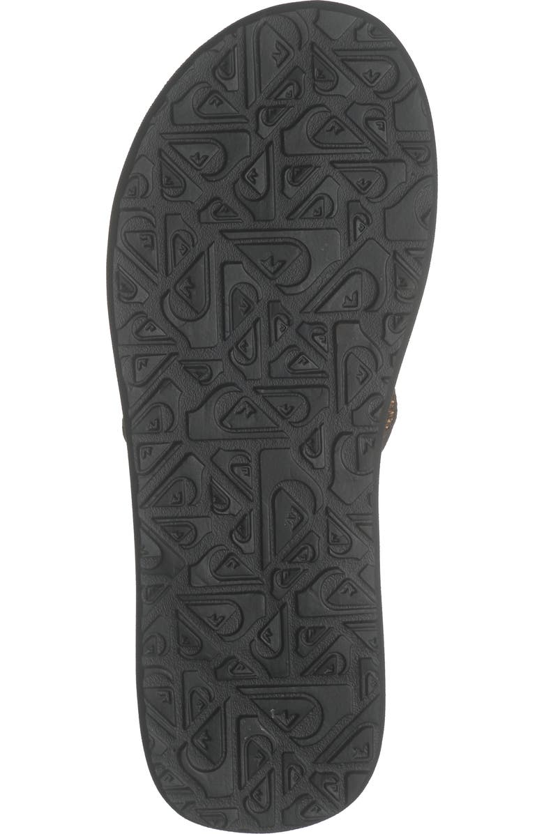 Quiksilver Carver Flip Flop, Alternate, color, Brown