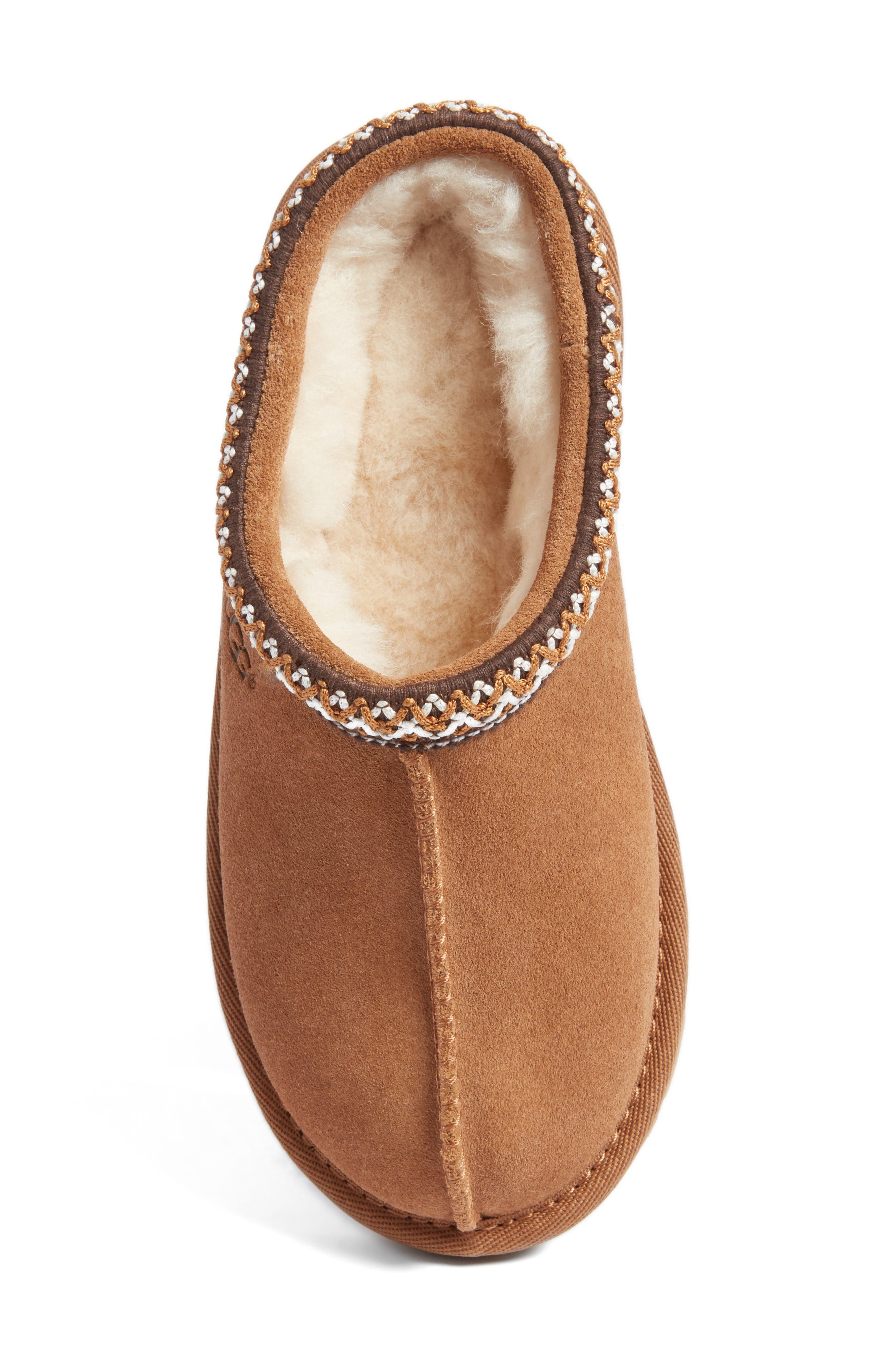 UGG<sup>®</sup> Kids' Tasman II Embroidered Slipper, Alternate, color, Chestnut