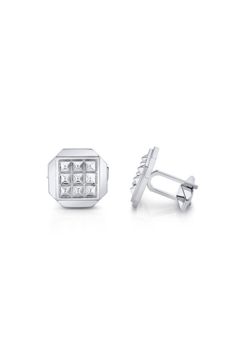 Michael M Men's Tetra Octagon Cufflinks, Alternate, color, Silver