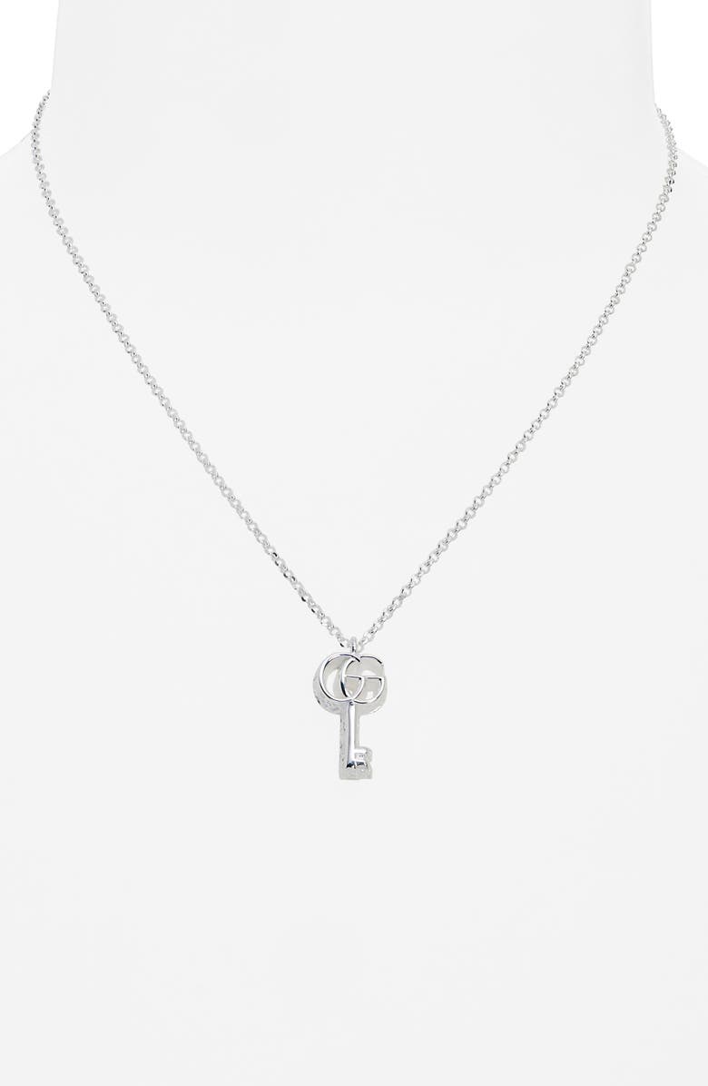 Gucci GG Marmont Key Pendant Necklace, Alternate, color, 