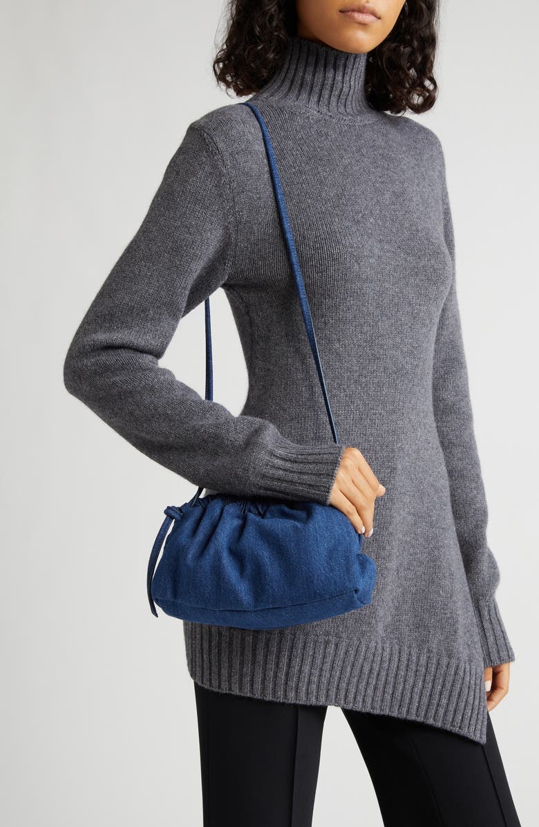 Mansur Gavriel Mini Cloud Leather Clutch, Alternate, color,