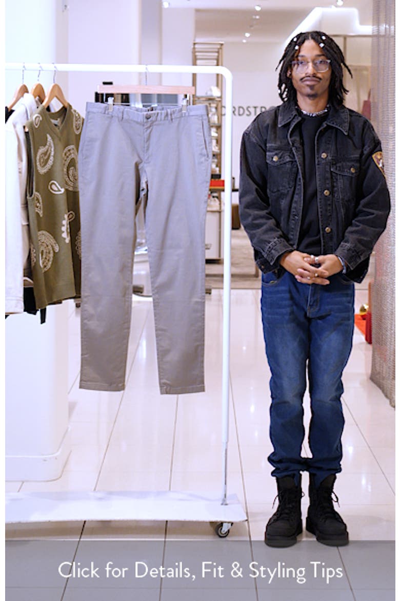 Barna Slim Fit Stretch Twill Chino Pants video