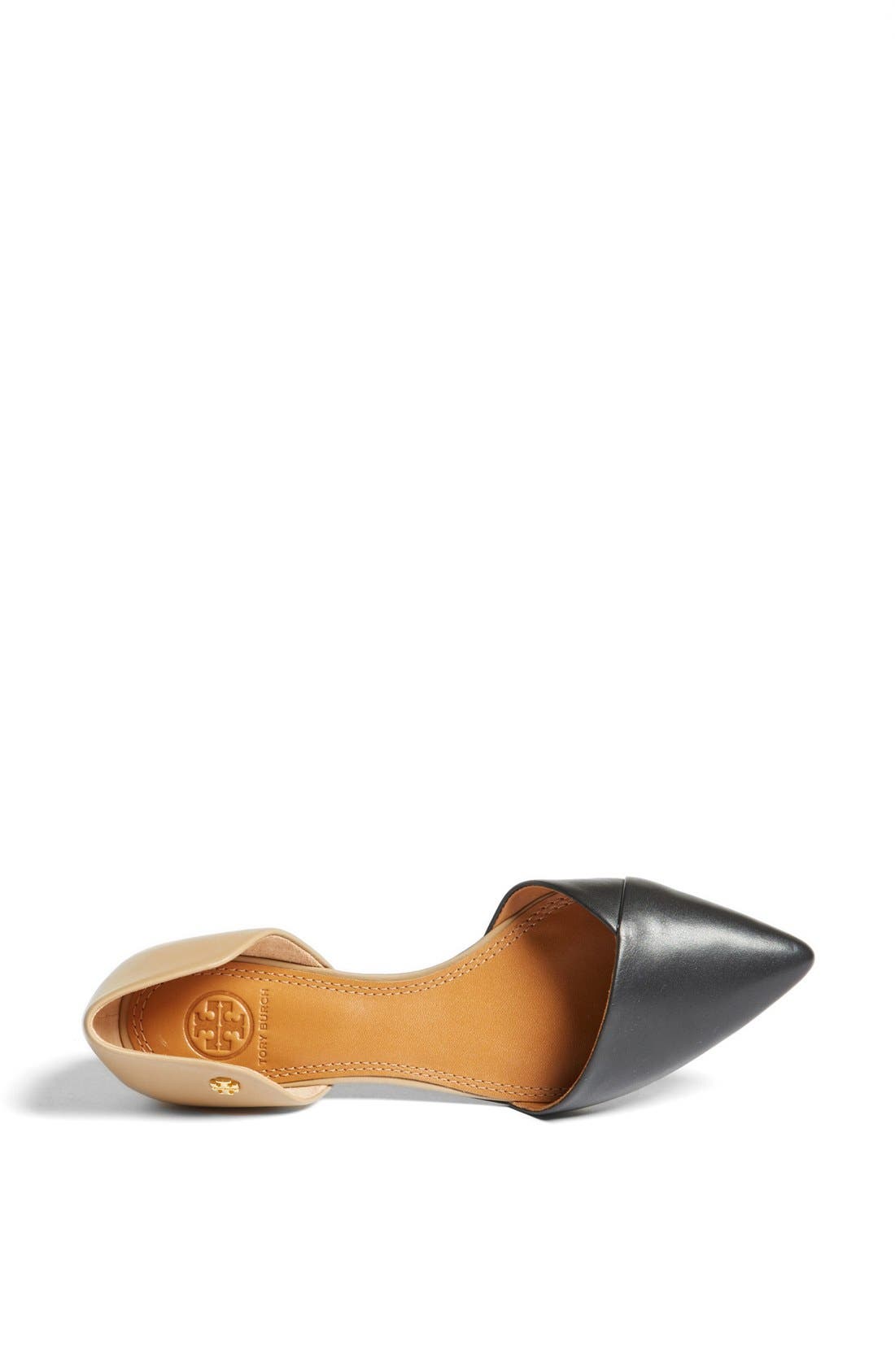 Tory Burch Leather Flat, Alternate, color, 