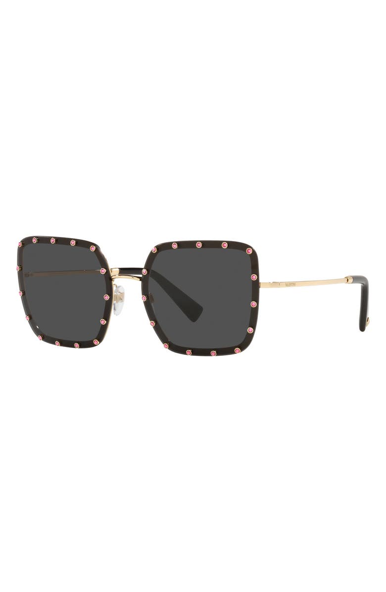 Valentino 58mm Square Sunglasses, Alternate, color, 