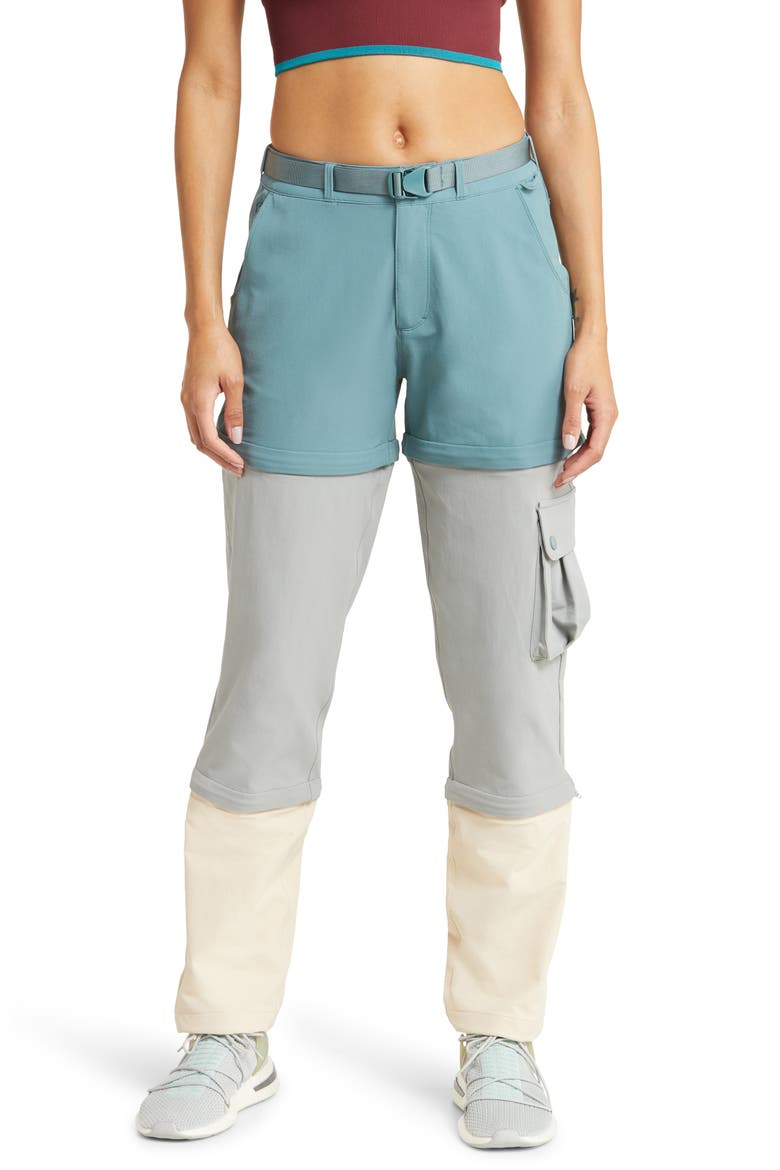 Rectrek Zip Off Water Resistant Hiking Pants, Main, color, LIZARD/ GRANITE/ OATMEAL