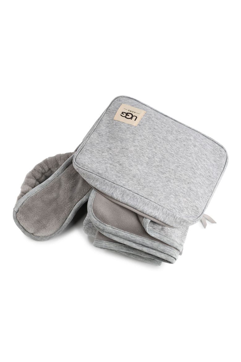 Duffield Eye Mask, Pouch & Blanket Travel Set, Alternate, color, GREY