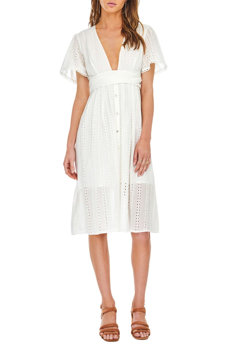 ASTR the Label Liv Eyelet Dresss, Main, color, 