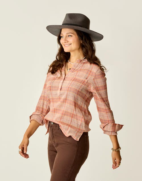 Carve Designs Dylan Gauze Shirt In Brown