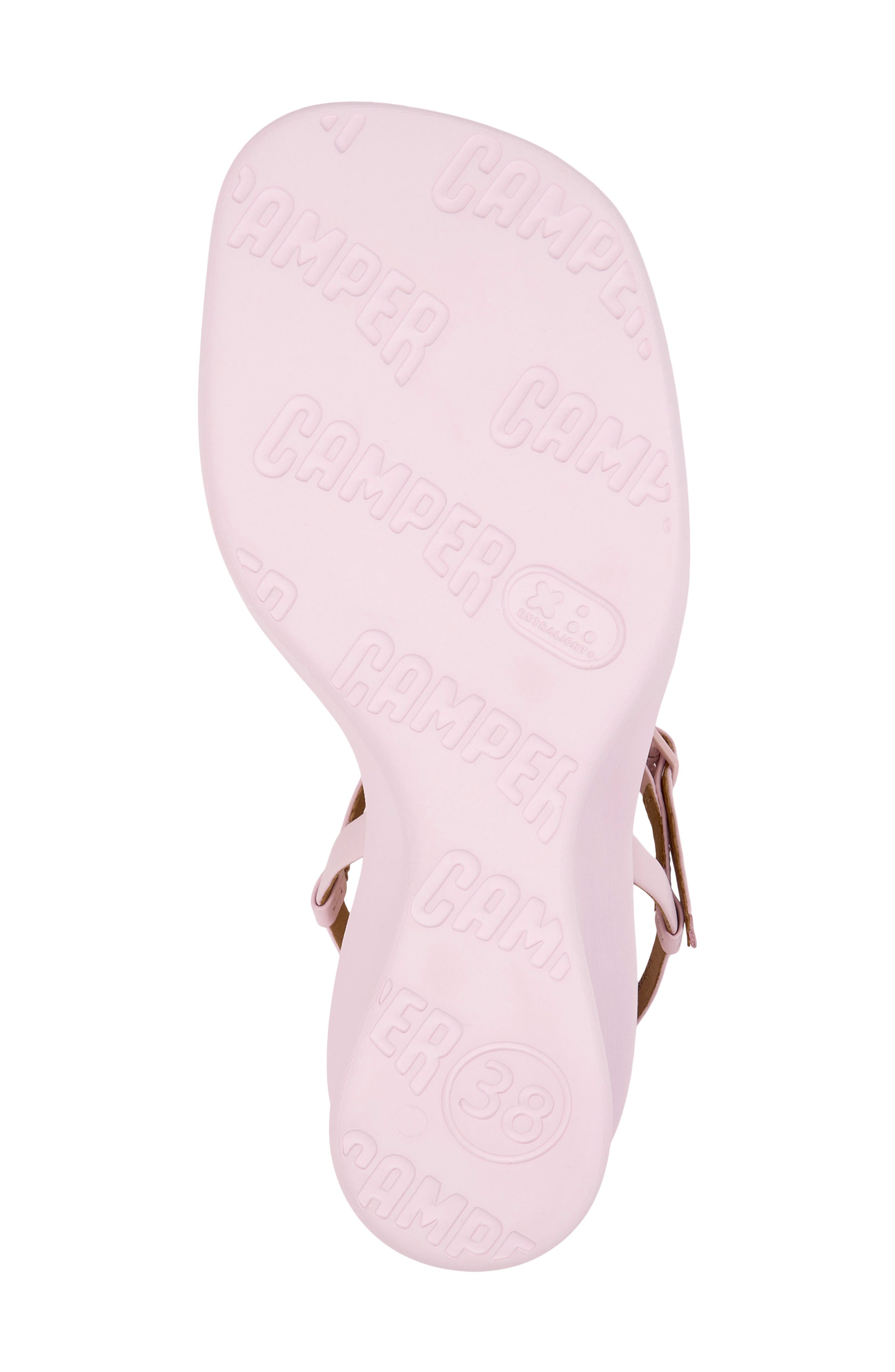 Camper Louise Wedge Sandal, Alternate, color, Light Pastel Pink