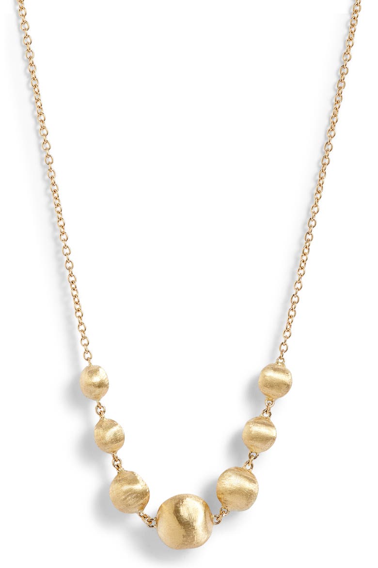Africa 18K Gold Frontal Necklace, Main, color, YELLOW GOLD
