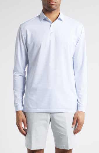 Highlands Pinstripe Long Sleeve Performance Polo