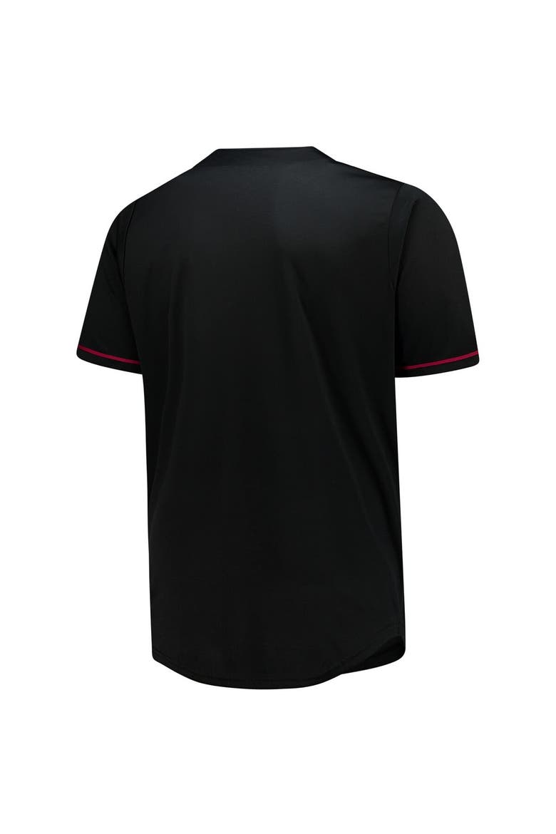 Men's Fanatics Black Cleveland Cavaliers Big & Tall Pop Full-Button Jersey, Alternate, color, Black