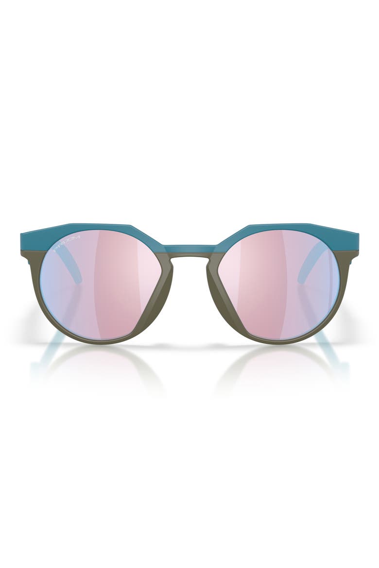 HSTN 52mm Round Sunglasses, Main, color, MATTE BALSAM / PRIZM