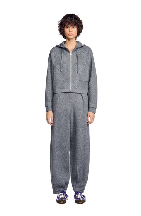 Hooded Rhinestone Cardigan
