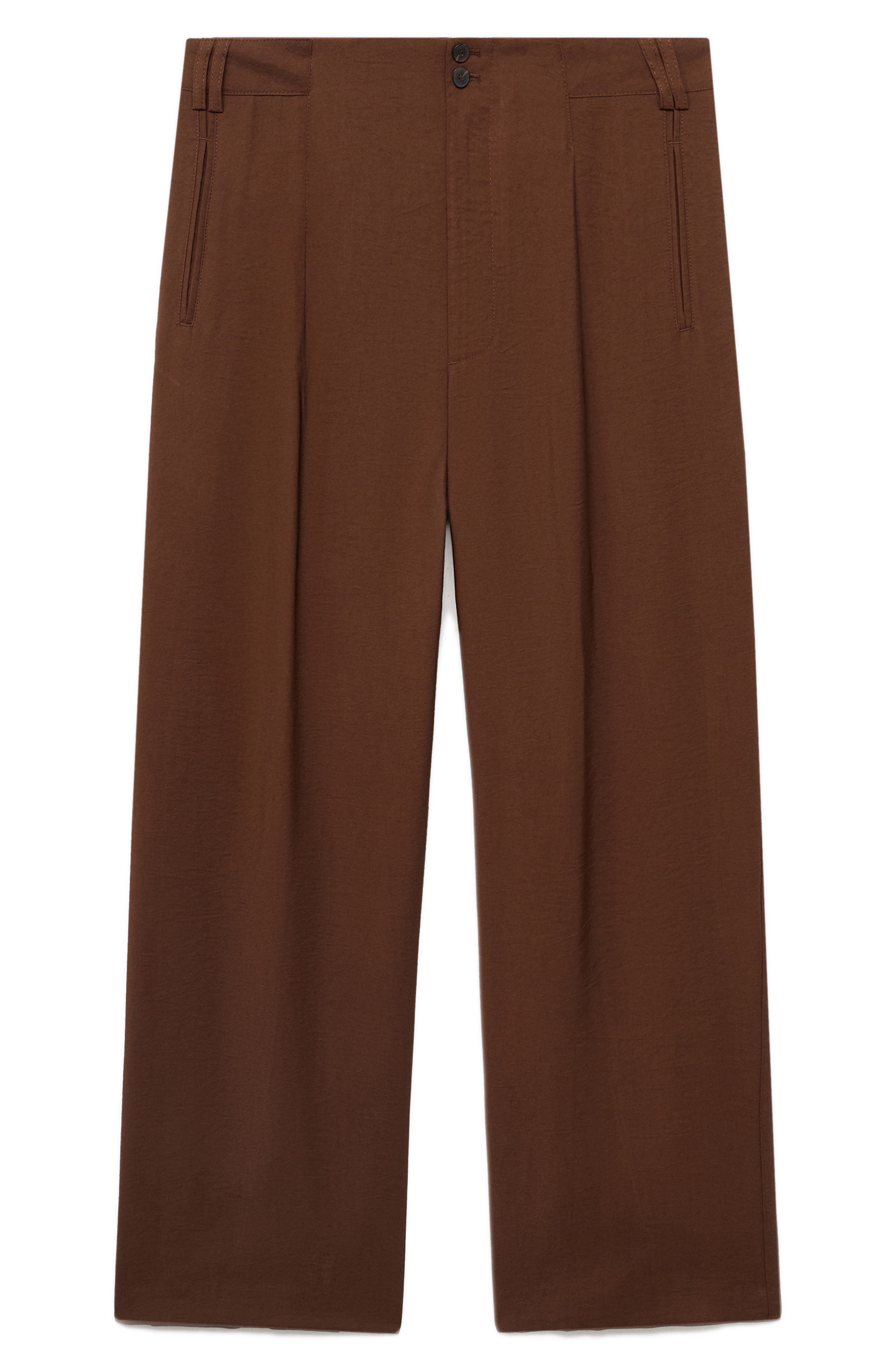 Pleated Straight Leg Pants - image 2