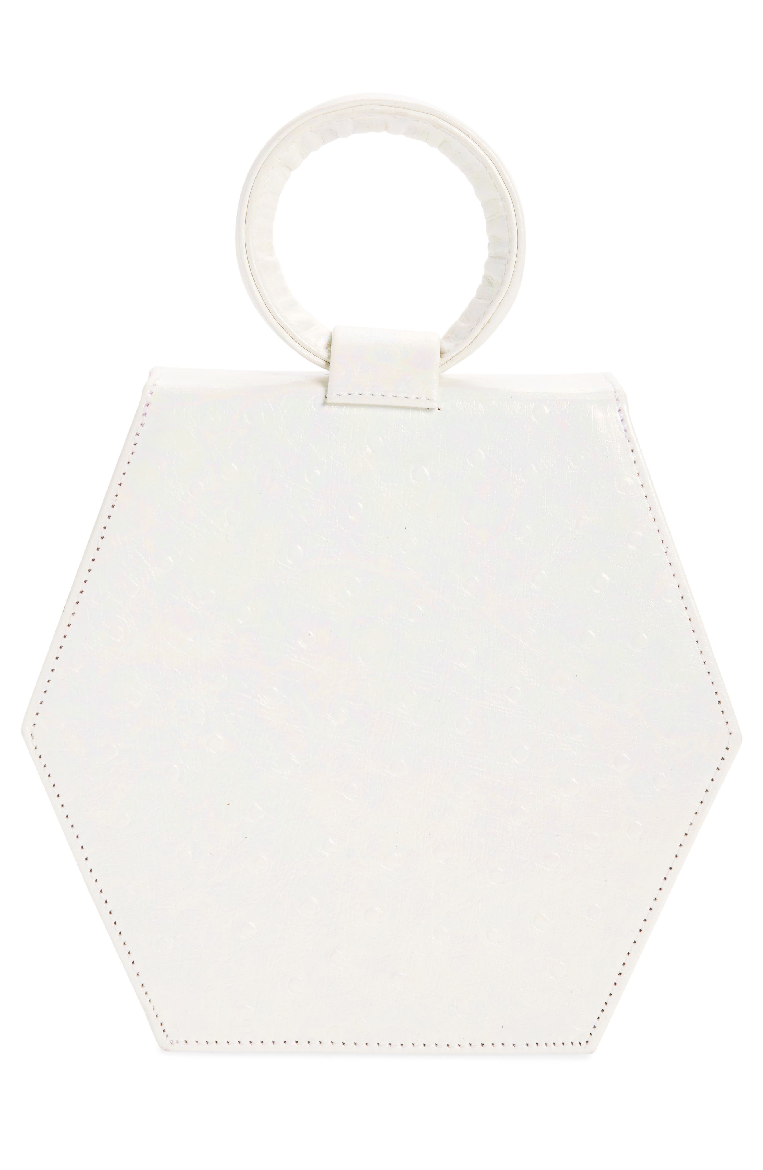 Anima Iris Baby Zuri Embossed Leather Handbag, Alternate, color, 