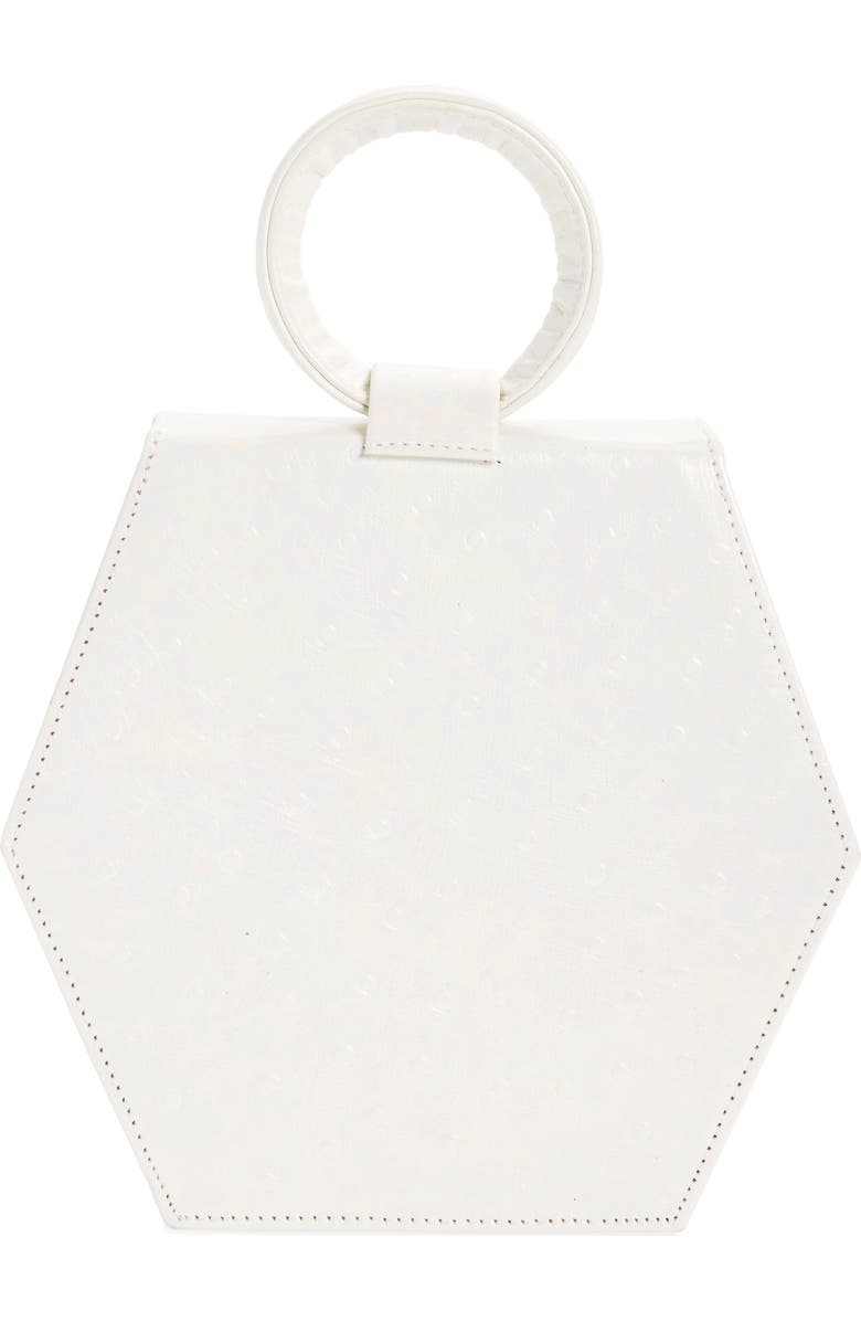 Anima Iris Baby Zuri Embossed Leather Handbag, Alternate, color,