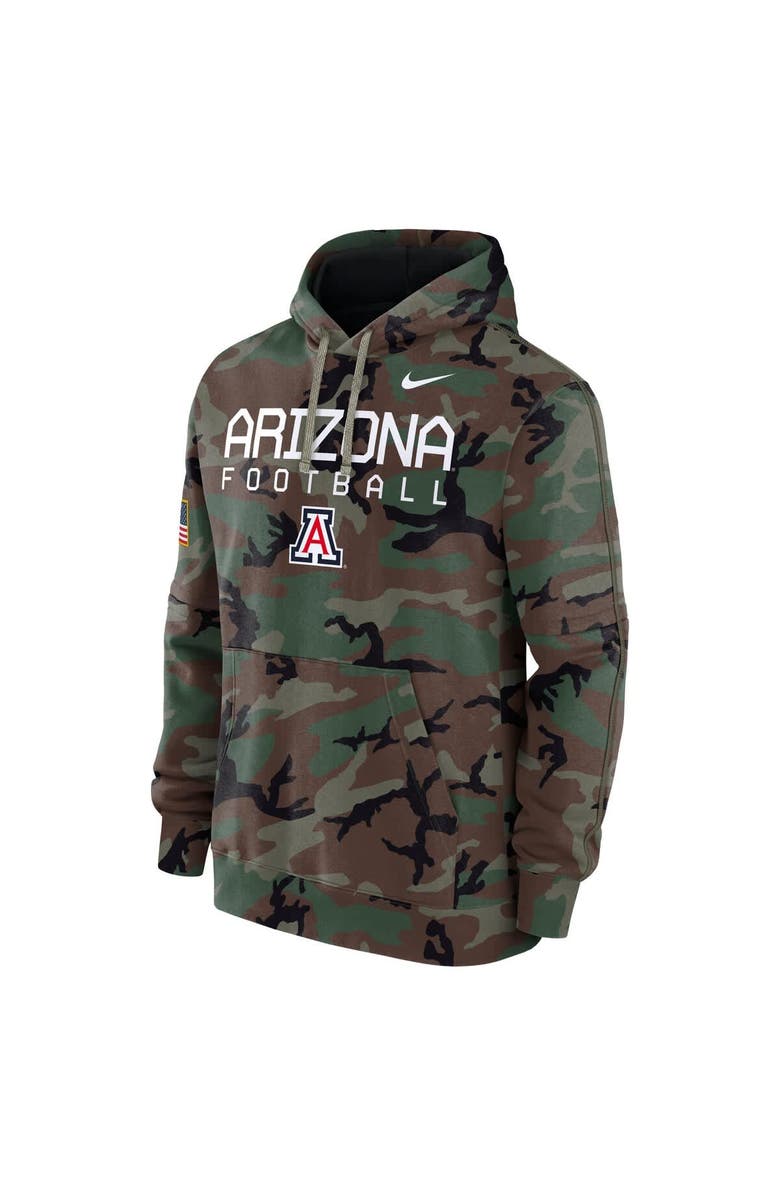 Nike Men's Nike  Camo Arizona Wildcats 2024 Military Appreciation Club Fleece Pullover Hoodie, Alternate, color, Camo