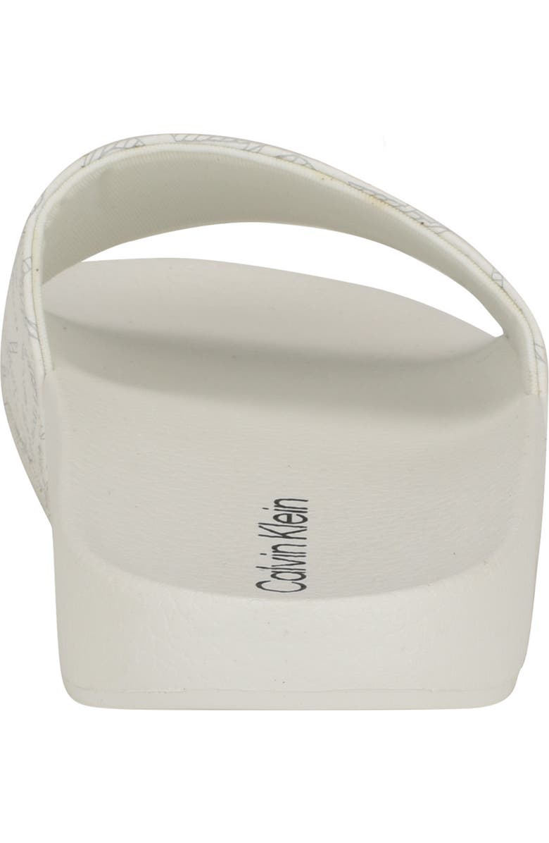 Calvin Klein Athens Slide Sandal, Alternate, color, White Logo