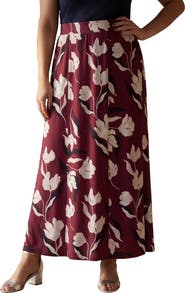 Jessica London Stretch Knit Maxi Skirt