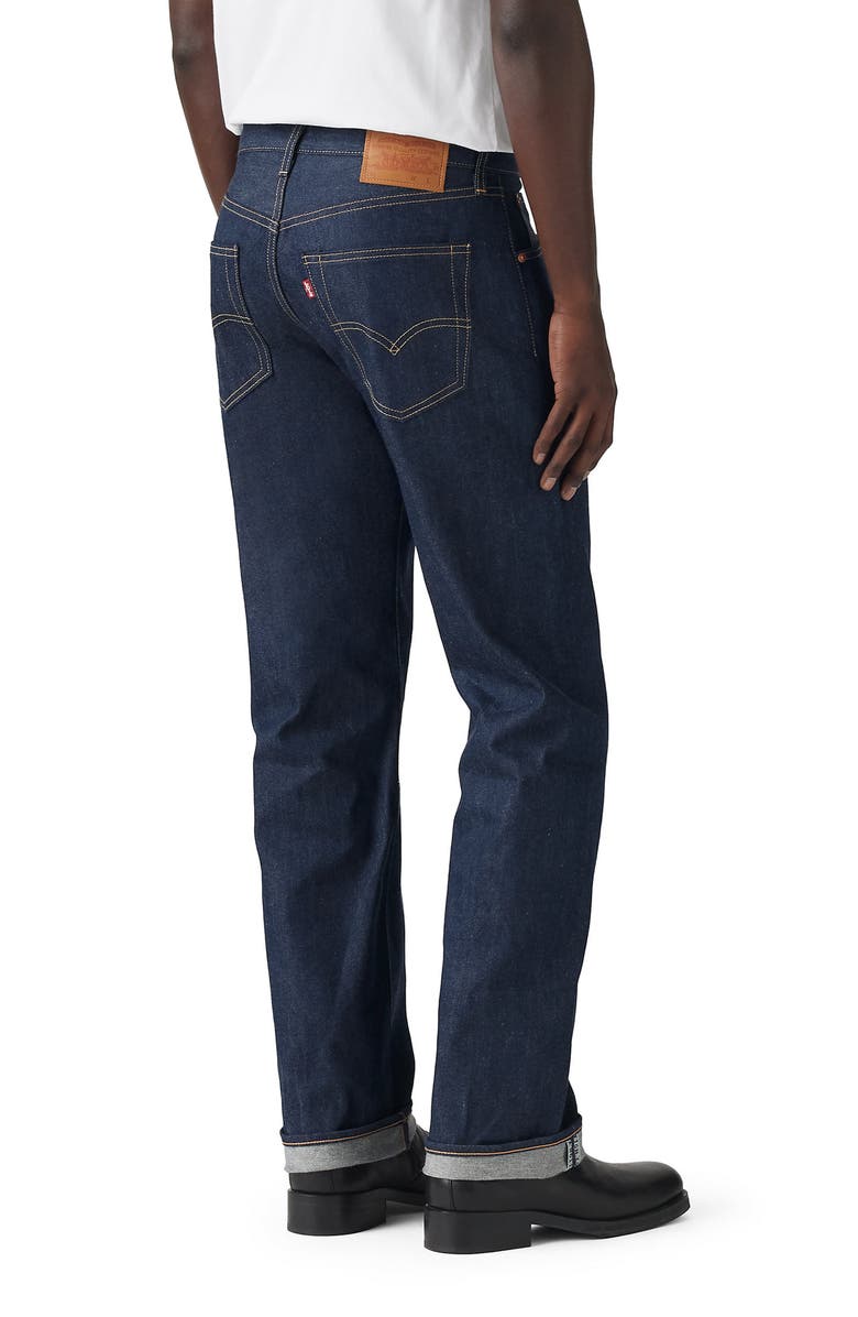 Levi's<sup>®</sup> 501<sup>®</sup> Original Straight Leg Selvedge Jeans, Alternate, color,
