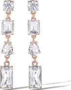 Jessica Simpson Crystal Cascade Statement Earrings