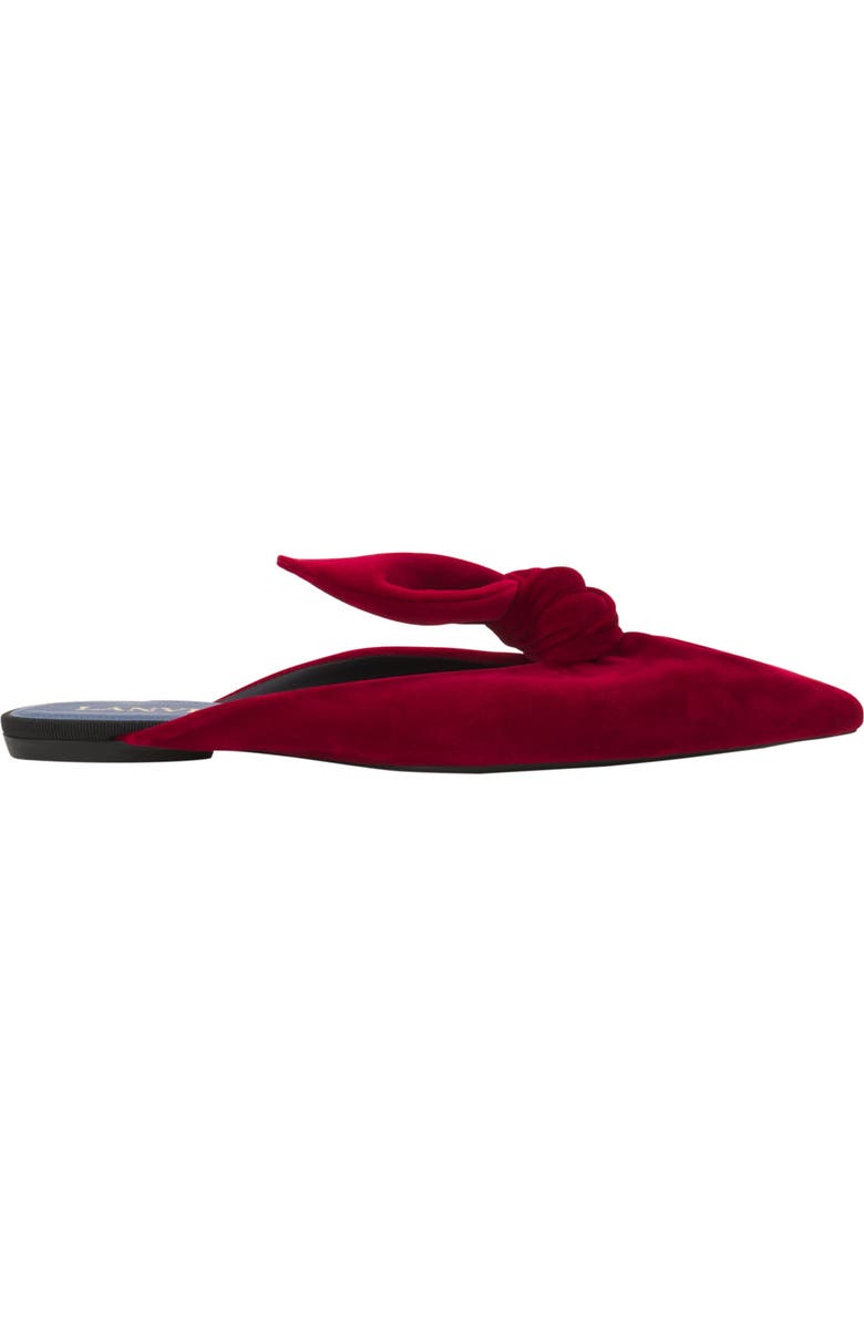 Lanvin Midnight Step Velvet Bow Mule, Main, color, Red