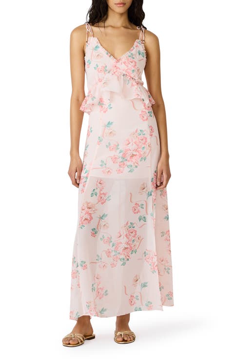 Jaila Ruffle Floral Maxi Dress