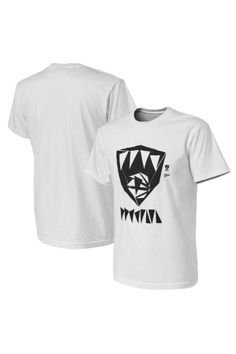 Men's NBA x Naturel White Brooklyn Nets No Caller ID T-Shirt, Main, color, White
