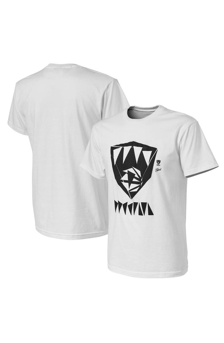 NBA X Naturel Men's NBA x Naturel White Brooklyn Nets No Caller ID T-Shirt, Main, color, White