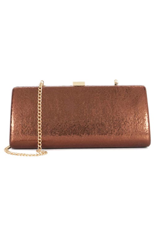 Dune London Belinda Frame Clutch In Brown