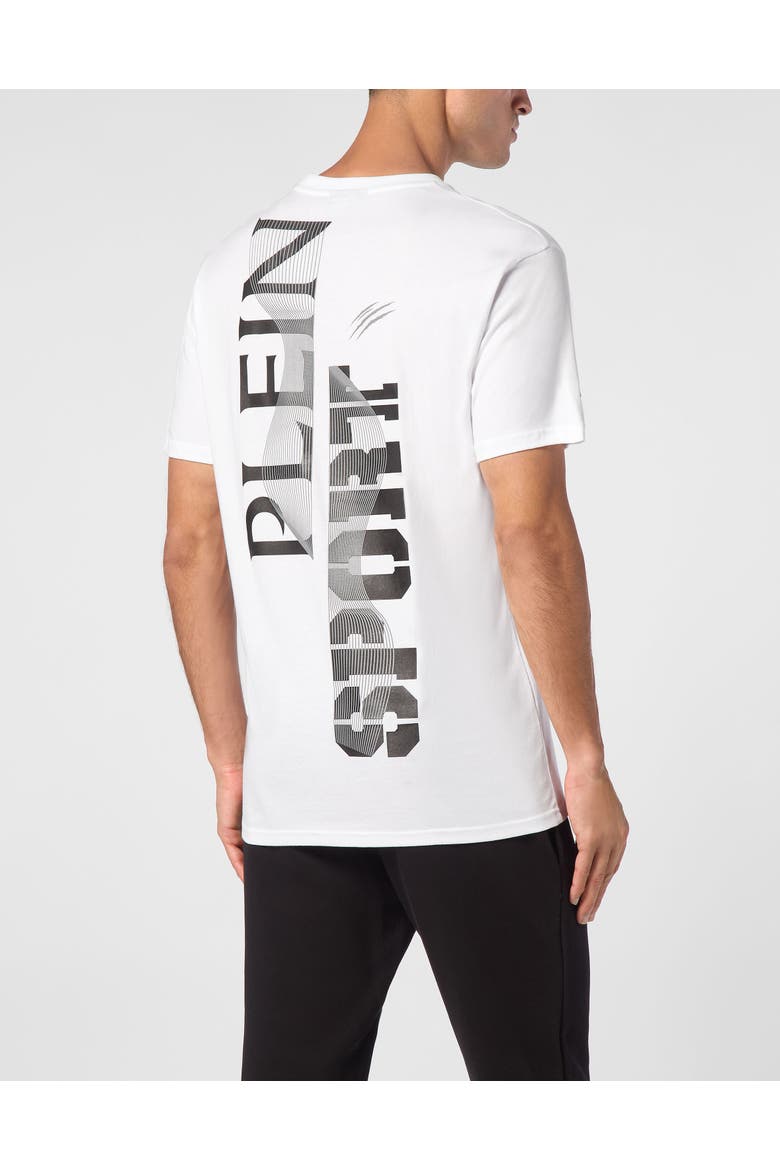 T-Shirt Round Neck Wave Men, Alternate, color, white